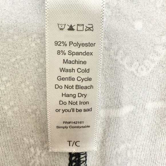 LuLaRoe Leggings Womens Tall and Curvy Black White Geometric Print Stretchy Soft - Picture 5 of 9